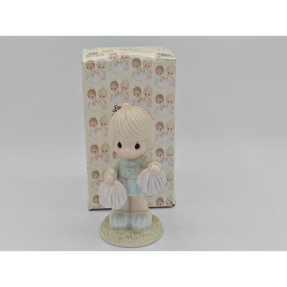 Precious Moments Cheers To The Leader Figurine 104035 1987 Enesco Boxed
